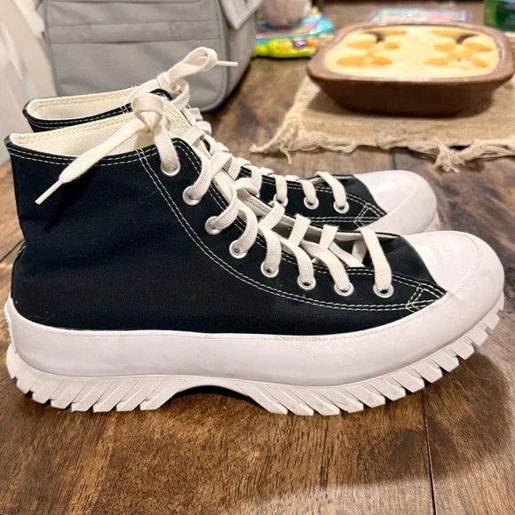 Black and White Chunky Converse Mens Size 10 Style # A00870C Excellent Condition - Picture 5 of 11